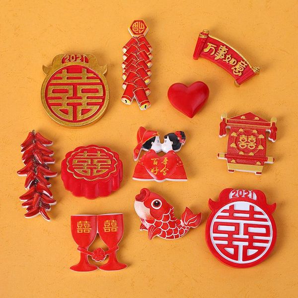 fridge magnets resin refrigerator magnetic sticker creative ancient chinese style wedding red decorative firecrackers heart
fridge magnets resin refrigerator magnetic sticker creative ancient chinese style wedding red decorative firecrackers heart