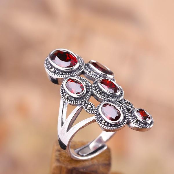 cluster rings sterling silver 925 women garnet ring 2021 retro versatile open adjustable for, Golden;silver
cluster rings sterling silver 925 women garnet ring 2021 retro versatile open adjustable for, Golden;silver