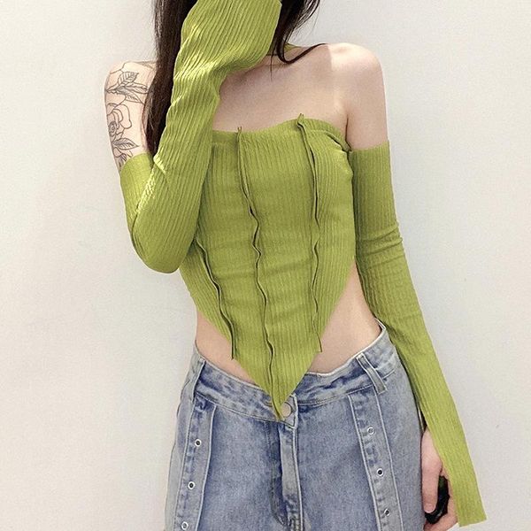 women's tanks & camis autumn style solid color slim-fit navel fashion irregular halter women, White
women's tanks & camis autumn style solid color slim-fit navel fashion irregular halter women, White