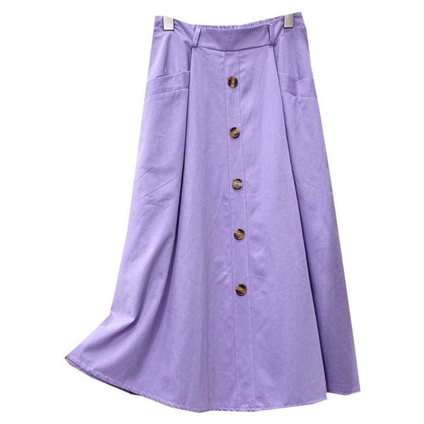 solid cotton summer skirt for women vintage elastic high waisted midi a line single breasted female skirts faldas jupe, Black
solid cotton summer skirt for women vintage elastic high waisted midi a line single breasted female skirts faldas jupe, Black