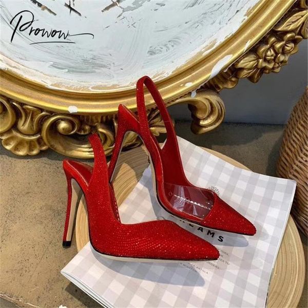 dress shoes prowow fashion style black red women summer sandals pointed toe crystal slip on thin high heel woman
dress shoes prowow fashion style black red women summer sandals pointed toe crystal slip on thin high heel woman
