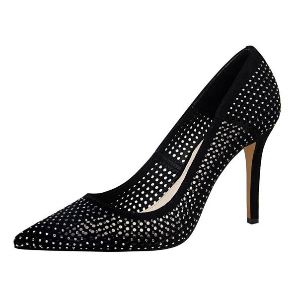 dress shoes vogue nice spring flock thin heels office women bling crystal pumps fashion pointed toe shoe, Black
dress shoes vogue nice spring flock thin heels office women bling crystal pumps fashion pointed toe shoe, Black