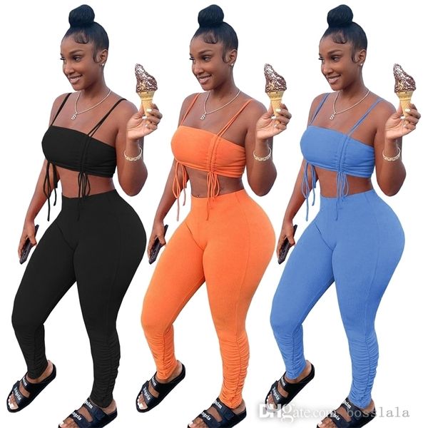 women's two piece pants set 2022 spring and summer knitted suspender drawstring tracksuits backless stretchy pleated outfits, White
women's two piece pants set 2022 spring and summer knitted suspender drawstring tracksuits backless stretchy pleated outfits, White
