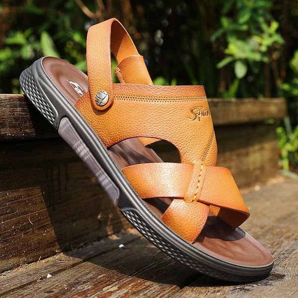 sandals 2021 style tidal slippers dual-purpose beach shoes antiskid soft bottom breathable men leisure fashion, Black
sandals 2021 style tidal slippers dual-purpose beach shoes antiskid soft bottom breathable men leisure fashion, Black