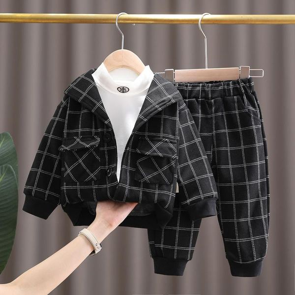 clothing sets autumn baby boys set children kids casual plaid jacket t shirt pants 2pc toddler infant clothes outfit gentleman style, White
clothing sets autumn baby boys set children kids casual plaid jacket t shirt pants 2pc toddler infant clothes outfit gentleman style, White