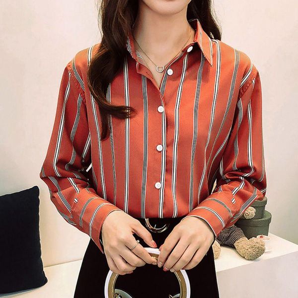 women's blouses & shirts women button down long sleeve printed striped loose for office ladies double plus shirt blouse, White
women's blouses & shirts women button down long sleeve printed striped loose for office ladies double plus shirt blouse, White
