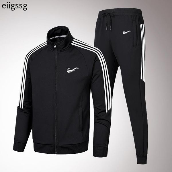 men's tracksuits fashion trend jogging sports suit outdoor fitness track and field 2-piece pure cotton running men clothing, Gray
men's tracksuits fashion trend jogging sports suit outdoor fitness track and field 2-piece pure cotton running men clothing, Gray