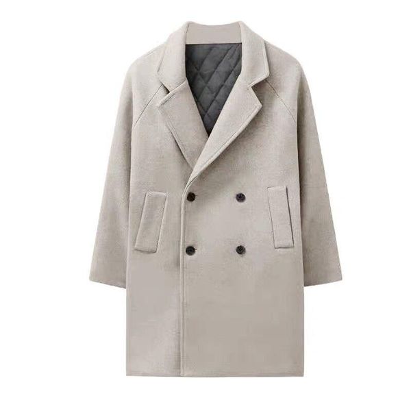 women's wool & blends beige blend coat women long sleeve turndown collar outwear jacket korean casual autumn winter elegant overcoat wo, Black
women's wool & blends beige blend coat women long sleeve turndown collar outwear jacket korean casual autumn winter elegant overcoat wo, Black