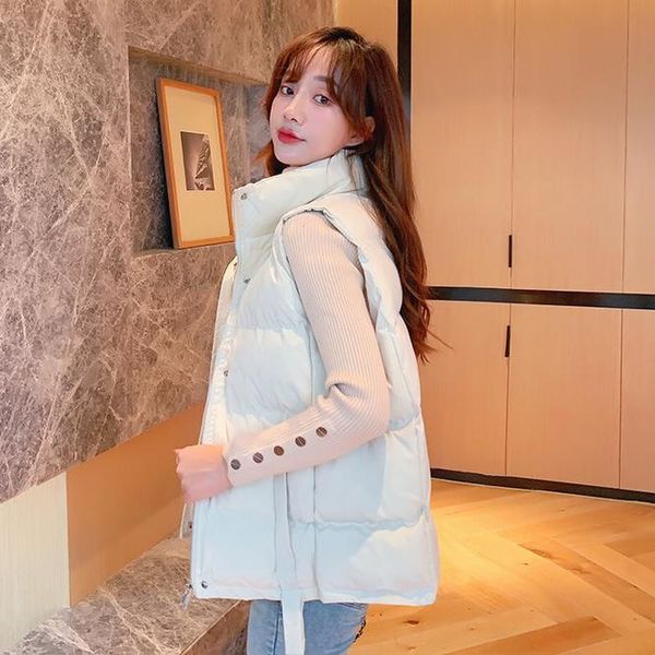 women's vests 2021 winter chalecos para mujer jacket women long korean stand-up collar cotton waistcoat female white, Black;white
women's vests 2021 winter chalecos para mujer jacket women long korean stand-up collar cotton waistcoat female white, Black;white