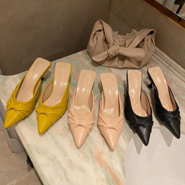 fashion women low heels slides mules female brand yellow nude kitten closed toe knots slippers flip flops party shoes, Black
fashion women low heels slides mules female brand yellow nude kitten closed toe knots slippers flip flops party shoes, Black