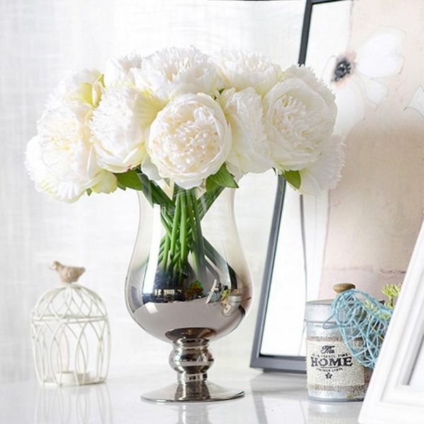 heads 1 bunch european artificial flower fake peony bridal bouquet christmas wedding party home decorative flowers & wreaths
heads 1 bunch european artificial flower fake peony bridal bouquet christmas wedding party home decorative flowers & wreaths