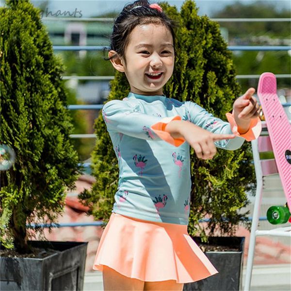 one-piece suits model 1-9 y girls two pieces swimwear kids swim pool suit light blue flamingos child long sleeve surf wear baby swimsuit
one-piece suits model 1-9 y girls two pieces swimwear kids swim pool suit light blue flamingos child long sleeve surf wear baby swimsuit