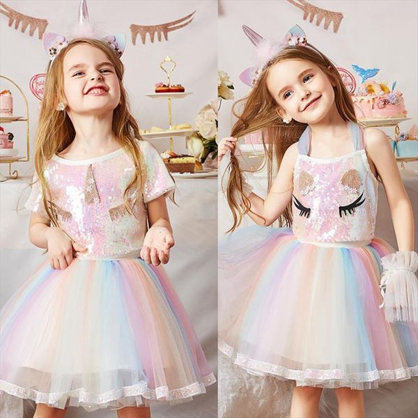 girls unicorn princess for kids girl dresses summer birthday party costume 3 8y children wedding clothes rainbow colorful tutu vestidos, Red;yellow
girls unicorn princess for kids girl dresses summer birthday party costume 3 8y children wedding clothes rainbow colorful tutu vestidos, Red;yellow