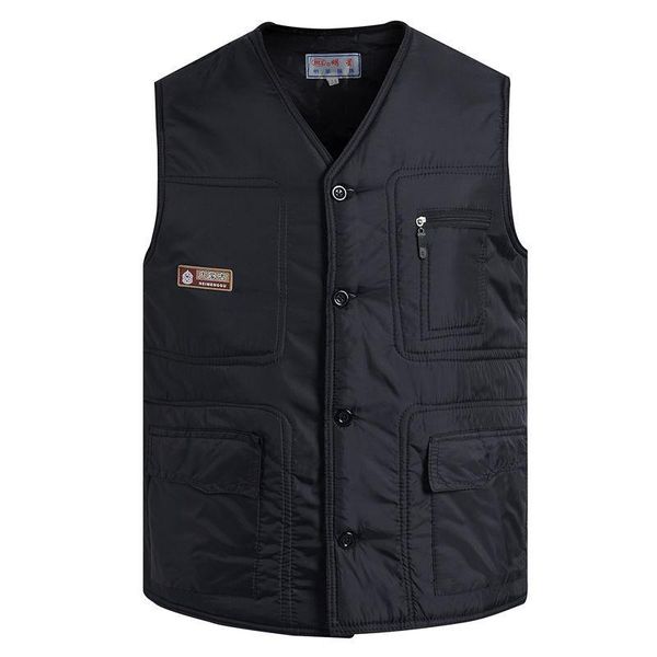 men's vests 6xl plus size 2022 autumn warm cotton vest men v-neck sleeveless jacket casual fashion regular fit winter waistcoat y661, Black;white
men's vests 6xl plus size 2022 autumn warm cotton vest men v-neck sleeveless jacket casual fashion regular fit winter waistcoat y661, Black;white