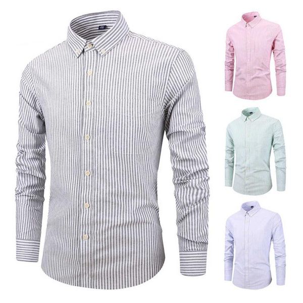 men's casual shirts mens spring 2021 long sleeve solid oxford skin-frinedly male regular slim fit button dress down shirt, White;black
men's casual shirts mens spring 2021 long sleeve solid oxford skin-frinedly male regular slim fit button dress down shirt, White;black