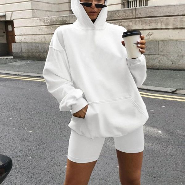 women's tracksuits pure color sweatshirt shorts sets elastic waist short pants tracksuit women outfit two piece set sportswear, Gray
women's tracksuits pure color sweatshirt shorts sets elastic waist short pants tracksuit women outfit two piece set sportswear, Gray