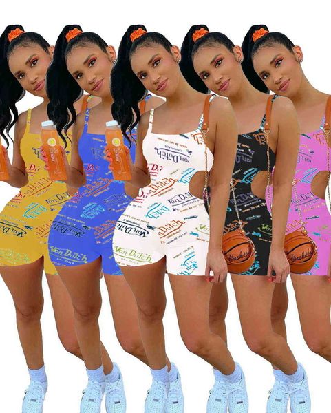 women jumpsuits designer fashion womens casual trend letter print tracksuit sleeveless suspender cut out shorts slim rompers, Black;white
women jumpsuits designer fashion womens casual trend letter print tracksuit sleeveless suspender cut out shorts slim rompers, Black;white