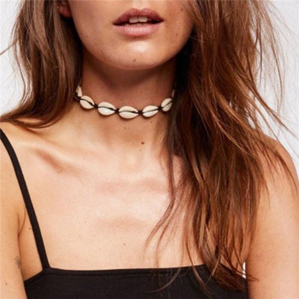 chokers fashion lady anklet hand-woven natural shell pendant chain necklace bosnian style beach accessories female clavicle gifts, Golden;silver
chokers fashion lady anklet hand-woven natural shell pendant chain necklace bosnian style beach accessories female clavicle gifts, Golden;silver