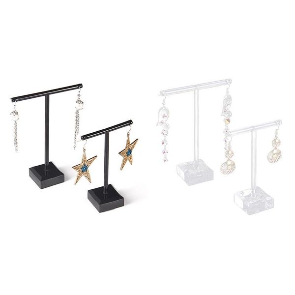 hooks & rails acrylic earrings jewelry display rack stand organizer holder case necklace bouches ornament hanger t-bar 2pcs/set
hooks & rails acrylic earrings jewelry display rack stand organizer holder case necklace bouches ornament hanger t-bar 2pcs/set