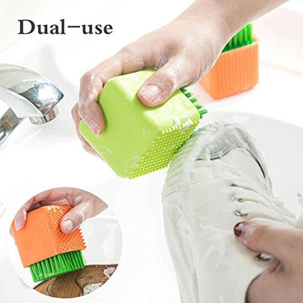 1pcs all purpose scrub brush silicone dual-use cleaning clothes household laundry for underwear shoes clothing & wardrobe storage
1pcs all purpose scrub brush silicone dual-use cleaning clothes household laundry for underwear shoes clothing & wardrobe storage