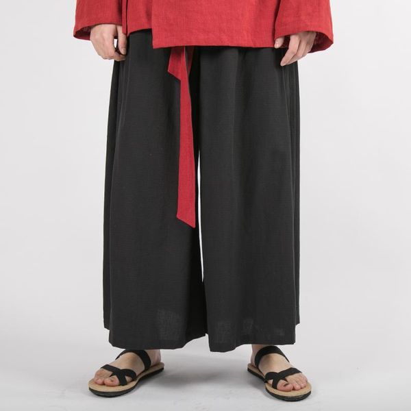 male street japan kimono straight skirt pant loose harem trousers men oversize elastic waist cotton linen casual wide leg pants men's, Black
male street japan kimono straight skirt pant loose harem trousers men oversize elastic waist cotton linen casual wide leg pants men's, Black