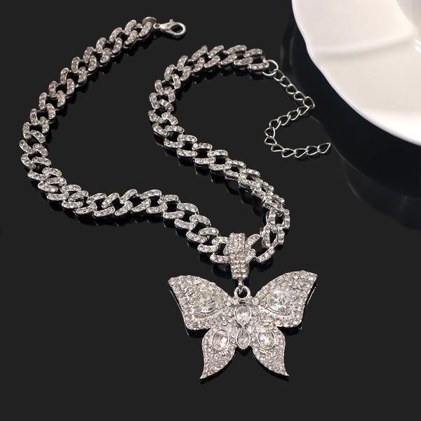 chains butterfly pendent choker necklace for women bling gold silver color cuban link chain chunky rhinestone punk jewelry
chains butterfly pendent choker necklace for women bling gold silver color cuban link chain chunky rhinestone punk jewelry