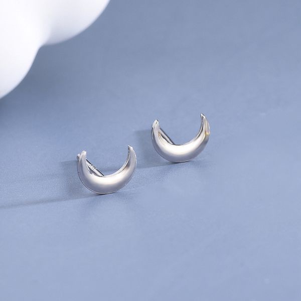 s925 pure silver earrings women's korean version personalized creativity simple moon earrings day small and exquisite cold wind, Golden
s925 pure silver earrings women's korean version personalized creativity simple moon earrings day small and exquisite cold wind, Golden