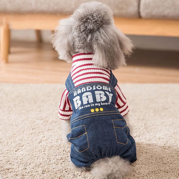 striped pet dog clothes fashion denim comfortable coat jacket for small dogs teddy outdoor walking clothing pets accessories
striped pet dog clothes fashion denim comfortable coat jacket for small dogs teddy outdoor walking clothing pets accessories