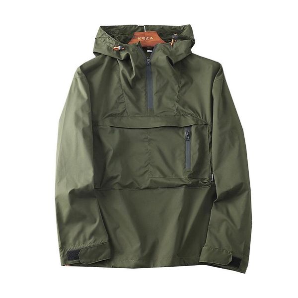 men's casual shirts outdoor functional stormsuit street jacket thin hooded zipper wind and rain proof, White;black
men's casual shirts outdoor functional stormsuit street jacket thin hooded zipper wind and rain proof, White;black