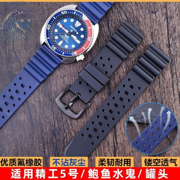 watch bands for band 5 abalone water ghost canned diving series fluororubber strap 22, Black;brown
watch bands for band 5 abalone water ghost canned diving series fluororubber strap 22, Black;brown