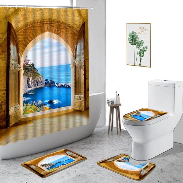 shower curtains retro window sea scenery cherry forest waterfall natural landscape bathroom curtain set non-slip bath mat carpet
shower curtains retro window sea scenery cherry forest waterfall natural landscape bathroom curtain set non-slip bath mat carpet