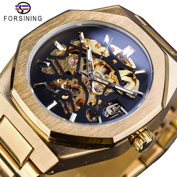 forsining 2019 gold mechanical automatic watches for men skeleton waterproof clock brand luxury luminous hands wristwatches, Slivery;brown
forsining 2019 gold mechanical automatic watches for men skeleton waterproof clock brand luxury luminous hands wristwatches, Slivery;brown