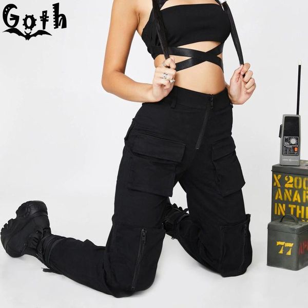 women's pants & capris goth streetwear cargo women casual joggers black high waist loose female long trousers harajuku fashion lady pan, Black;white
women's pants & capris goth streetwear cargo women casual joggers black high waist loose female long trousers harajuku fashion lady pan, Black;white