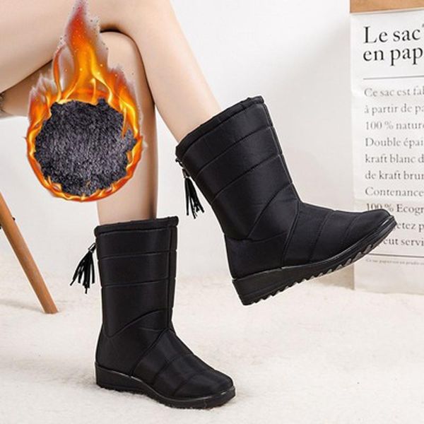 boots 2021 snow waterproof ankle for women female winter shoes booties plush warm mujer, Black
boots 2021 snow waterproof ankle for women female winter shoes booties plush warm mujer, Black