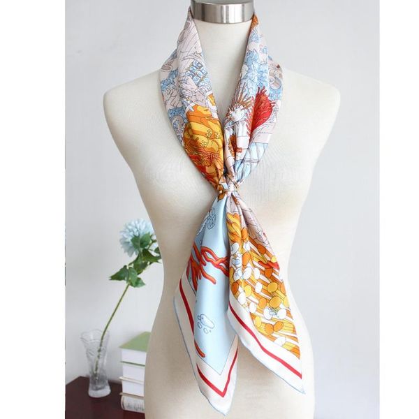 sea world print 100% real silk scarf neckerchief shawl 35"x35" scarves, Blue;gray
sea world print 100% real silk scarf neckerchief shawl 35"x35" scarves, Blue;gray