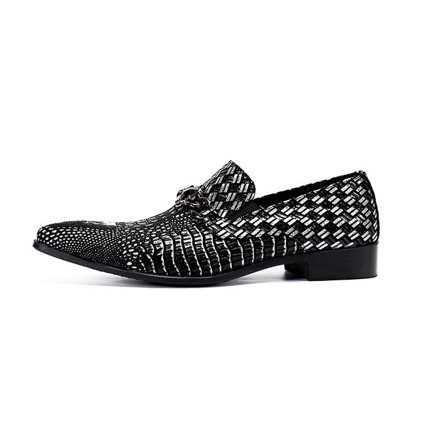 zapatos de vestir italian fashion men genuine leather shoes business dress loafers pointy buckle shoes breathable wedding shoes, Black
zapatos de vestir italian fashion men genuine leather shoes business dress loafers pointy buckle shoes breathable wedding shoes, Black