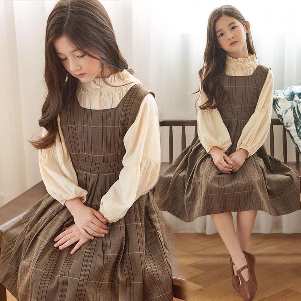 girls spring suit children strap skirt little girl's two piece toddler girl clothing sets clothes long sleeve shirt, White
girls spring suit children strap skirt little girl's two piece toddler girl clothing sets clothes long sleeve shirt, White
