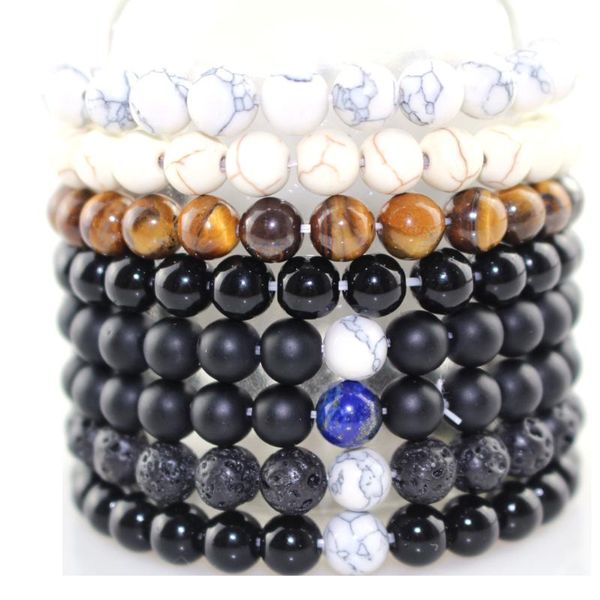 charm bracelets 2021 natural white stone beads tiger eye lava bangles bijoux pulseras rope chain pulseiras wristband women men jewelry, Golden;silver
charm bracelets 2021 natural white stone beads tiger eye lava bangles bijoux pulseras rope chain pulseiras wristband women men jewelry, Golden;silver