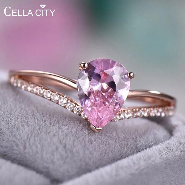 cluster rings cellacity pink gemstones ring for women silver 925 jewelry water drop shaped crystal rose gold color engagement sweet, Golden;silver
cluster rings cellacity pink gemstones ring for women silver 925 jewelry water drop shaped crystal rose gold color engagement sweet, Golden;silver