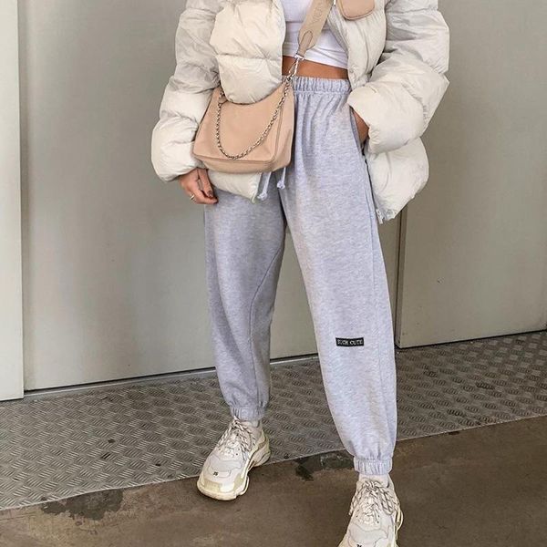 women's pants & capris seasons baggy casual loose joggers sweatpants women gray embroidery high waist drawstring skinny trousers aspa81, Black;white
women's pants & capris seasons baggy casual loose joggers sweatpants women gray embroidery high waist drawstring skinny trousers aspa81, Black;white