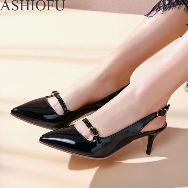 dress shoes ashiofu ladies mid-heel pumps slingback pointed toe office party daily wear stiletto fashion court, Black
dress shoes ashiofu ladies mid-heel pumps slingback pointed toe office party daily wear stiletto fashion court, Black