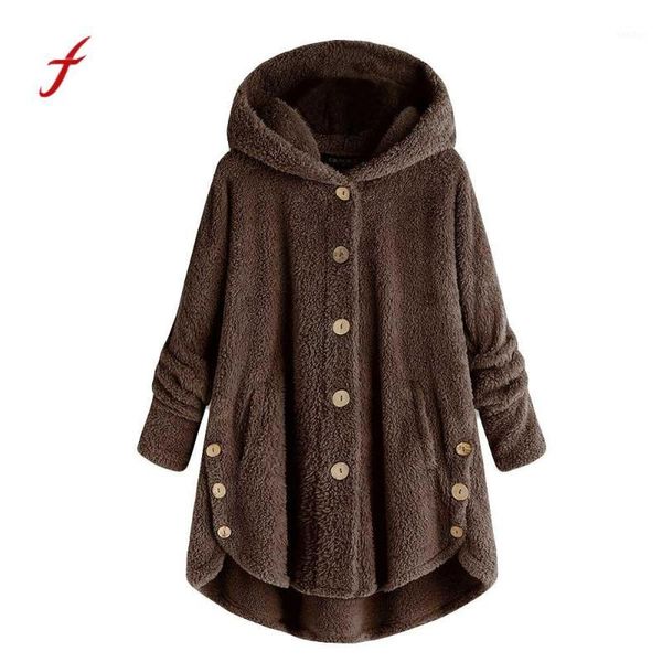 autumn winter fashion women button coat fluffy tail hooded pullover loose sweater1, Black;brown
autumn winter fashion women button coat fluffy tail hooded pullover loose sweater1, Black;brown