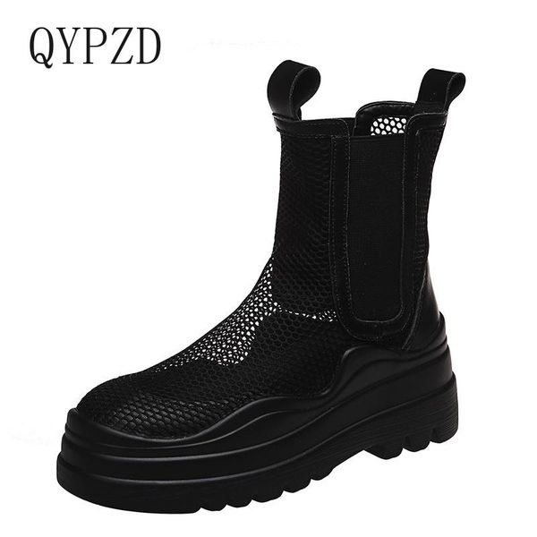 boots women summer ankle fashion spring mesh hollow breathable thick bottom 6cm platform flat females shoes size 35-40, Black
boots women summer ankle fashion spring mesh hollow breathable thick bottom 6cm platform flat females shoes size 35-40, Black
