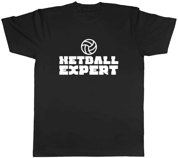 expert netball mens t-shirt tee, White;black
expert netball mens t-shirt tee, White;black