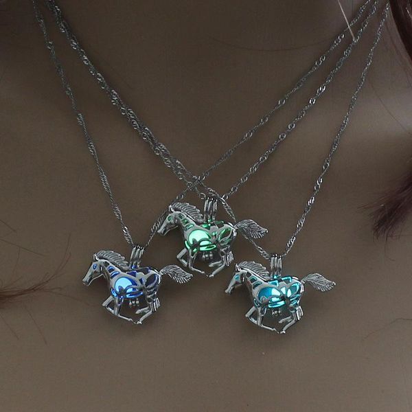 pendant necklaces doreenbeads glowing in the dark necklace horse shaped charm chain delicacy luminous party jewelry, Silver
pendant necklaces doreenbeads glowing in the dark necklace horse shaped charm chain delicacy luminous party jewelry, Silver