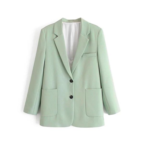 women's jackets green color casual blazer women big pockets long sleeve jacket female notched collar office wear ropa de mujer, Black;brown
women's jackets green color casual blazer women big pockets long sleeve jacket female notched collar office wear ropa de mujer, Black;brown