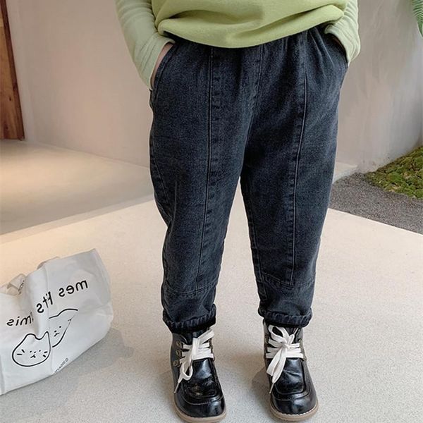 boys girls fleece jeans pants 2021 winter cotton kids clothing solid color thickening denim trousers clothes 2-7yrs, Blue
boys girls fleece jeans pants 2021 winter cotton kids clothing solid color thickening denim trousers clothes 2-7yrs, Blue