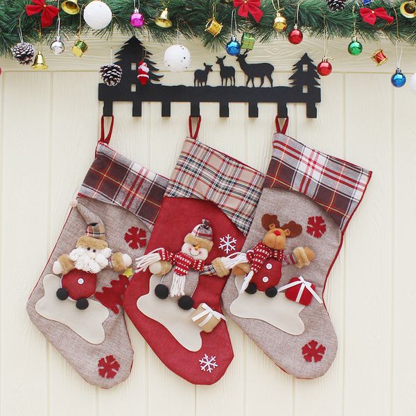 christmas stocking 18" large xmas stockings decorations santa snowman reindeer character for family holiday decorations hanging socks t
christmas stocking 18" large xmas stockings decorations santa snowman reindeer character for family holiday decorations hanging socks t