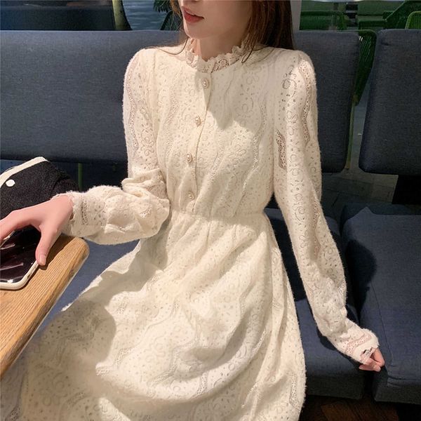 casual dresses french vintage women spring long sleeve lace korean o-neck fariy elegant retro female button ubw0, Black;gray
casual dresses french vintage women spring long sleeve lace korean o-neck fariy elegant retro female button ubw0, Black;gray