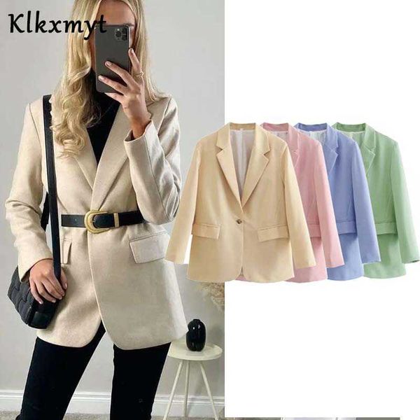 klkxmyt za blazer women spring fashion single button slim coat office long sleeve pockets female outerwear chic 210527, White;black
klkxmyt za blazer women spring fashion single button slim coat office long sleeve pockets female outerwear chic 210527, White;black